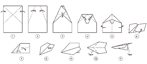 John Collins paper airplane folding