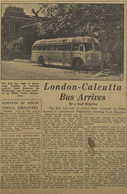 article about bus arriving